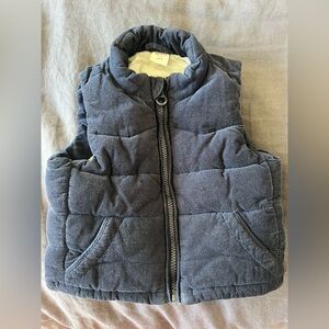 Seed Heritage corduroy vest, toddler 18-24 months, navy blue